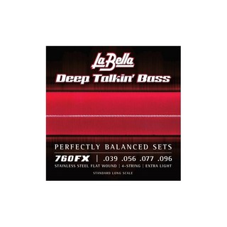 La Bella760FX / Flat Wound Stainless Steel Bass Strings