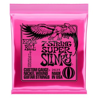 ERNIE BALL Super Slinky 7-String Nickel Wound Electric Guitar Strings #2623