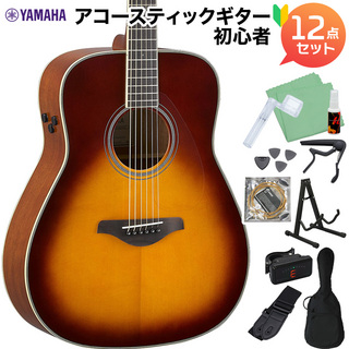 YAMAHATrans Acoustic FG-TA BS トランスアコースティックギター初心者12点セット