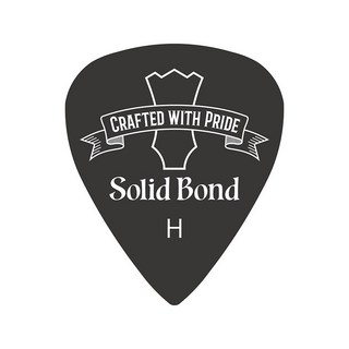Solid BondTeardrop Pick [PD2-BKH] ×10枚セット