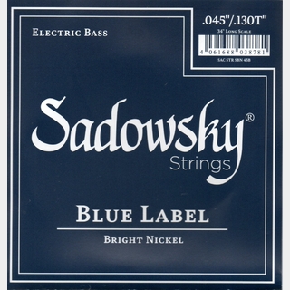 Sadowsky Sadowsky Blue Label Bass String Set, Nickel, Taperwound - 5-String, 045-130【Made In USA】