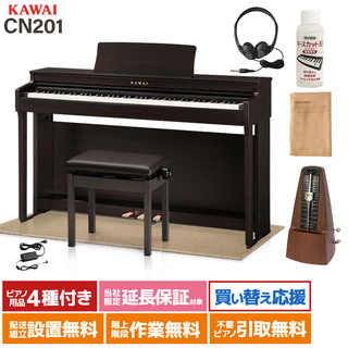 KAWAI CN201R 電子ピアノ 88鍵盤 ベージュ遮音カーペット(小)セット 【配送設置無料】