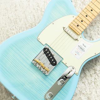 Fender2024 Collection Made in Japan Hybrid II Telecaster -Flame Celeste Blue-【#JD24014811】