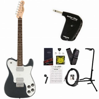 Squier by Fender Affinity Series Telecaster Deluxe White Pickguard Charcoal Frost Metallic GP-1アンプ付属エレキギター