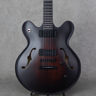 Victor Baker Guitars Model 35 Chambered Semi-hollow Brown Burst Smoke Stain S/N:684