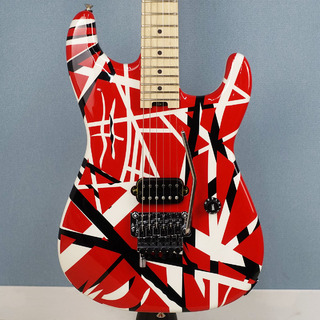 EVH Striped Series Red with Black Stripes