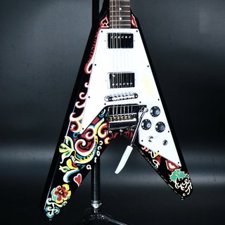 【国産90年代？】 BB Flying V セットネック　ケース付き 国産90年代？】 BB Flying V セットネック ケース付き