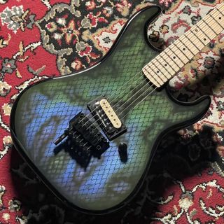 KRAMER Baretta Custom Graphics Viper Snakeskin Green Blue Fade エレキギターバレッタ カスタムグラフィックス