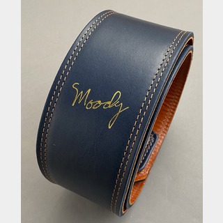 moody MOODY STRAPS Leather&Leather2.5" Standard -Navy/Orange-【NEW】