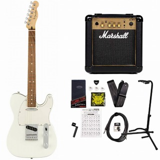 Fender Player Series Telecaster Polar White Pau Ferro MarshallMG10アンプ付属エレキギター初心者セット【WEBSH