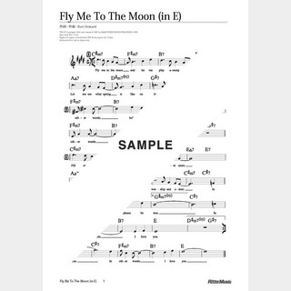 楽譜Fly Me To The Moon（in E）