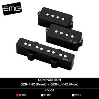 EMG GZR PJ (Black) [Geezer Butler Signature Model]【ベース用/PJピックアップ】