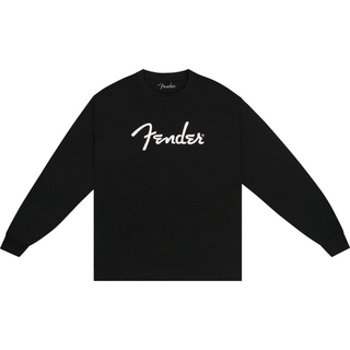 Fenderフェンダー Spaghetti Logo Long Sleeve T-shirt Black XXL ロングTシャツ