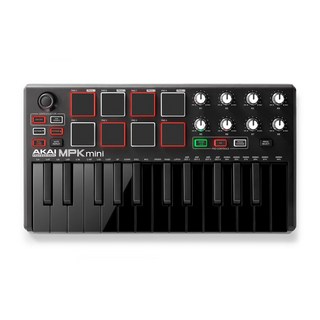 AKAI MPK mini MK2 BLACK  (ミニ25鍵USB-MIDIキーボード)【アウトレット特価品】