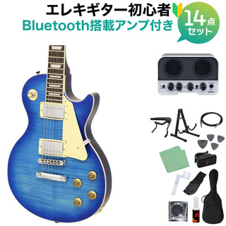 BLITZ BY ARIAPROII BLP-450 SBL 初心者セット Bluetooth搭載ミニアンプ付 シースルーブルー