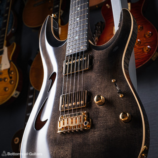 T's Guitars {BUG} DST-Pro24Carved, Hollow, オールメイプルBody (Trans Black) 【サウンドメッセ2024出展モデル !!】