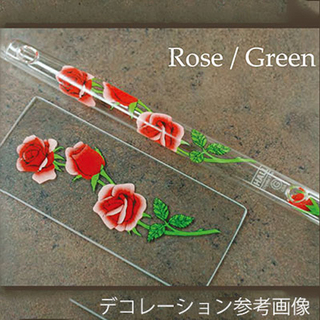 HALL CRYSTAL D Piccolo:Red Rose with Green（ローズ/グリーン） [11015](ご予約受付中)