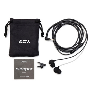 ADV. エーディーブイ Sleeper Loop Black カナル型 イヤホンマイク