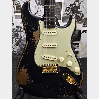 Fender Custom Shop MBS 1963 Stratocaster Heavy Relic Gold Hardware -Aged Black- by Andy Hicks