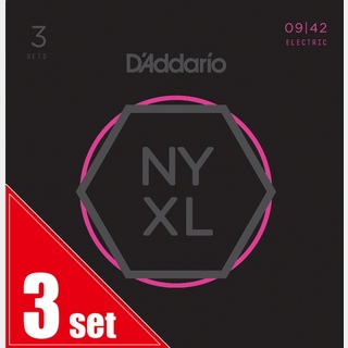 D'Addario NYXL0942-3P 09-42 NYXL3セット エレキギター弦 ダダリオ【池袋店】