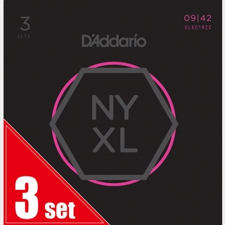 D'AddarioNYXL0942-3P 09-42 NYXL3セット エレキギター弦 ダダリオ【池袋店】