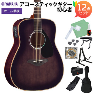 YAMAHA FGX865 TBL アコースティックギター初心者12点セット エレアコギター 【島村楽器限定】