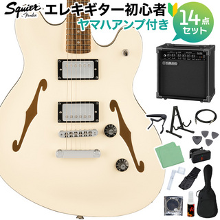 Squier by FenderAFF Starcaster DLX OWT エレキギター初心者セット 【ヤマハアンプ付き】