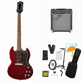 Epiphone Inspired by Gibson SG Special P-90 Sparkling Burgundy Fender 10Wアンプ付属エレキギター初心者セットR