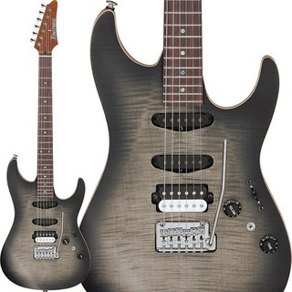 Ibanez 【9月中旬以降入荷予定】 Prestige TQM2-CUF (Charcoal Black Burst Flat) [Tom Quayle Model]