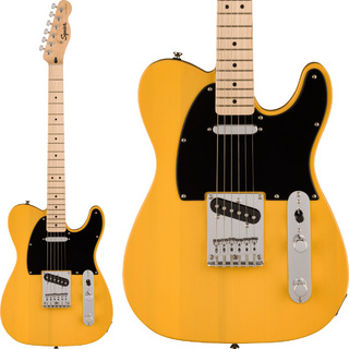 Squier by Fender SONIC TELECASTER Maple Fingerboard Black Pickguard Butterscotch Blonde テレキャスター エレキギター