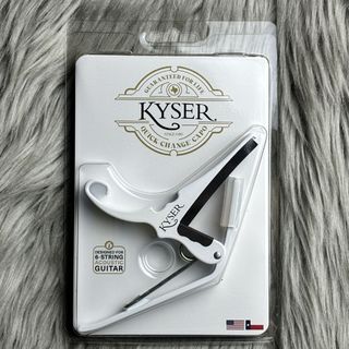 Kyser KG6WA White カポタスト アコースティックギター用 ホワイトKG6