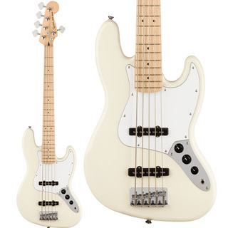 Squier by Fender Affinity Series Jazz Bass V Maple Fingerboard White Pickguard Olympic White 5弦ベース ジャズベース