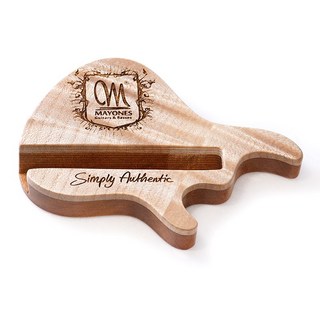 MAYONES Wooden Phone Holder Figured Maple Limited #5 (Flame Maple / Mahogany)