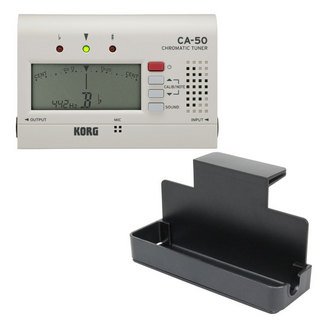 KORG コルグ CA-50 WH チューナー ＆ Dicon Audio MS-TRK 譜面台トレイラック セット