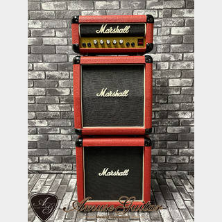 Marshall Lead 12 Mini Stack 3005 # Red 1989年製【Rare Color!!】"Head + A Cabinet + B Cabine"
