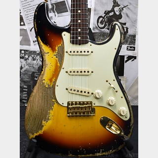 Fender Custom Shop MBS 1963 Stratocaster Ultimate Relic -3 Color Sunburst- by Jason Smith 2022USED!!