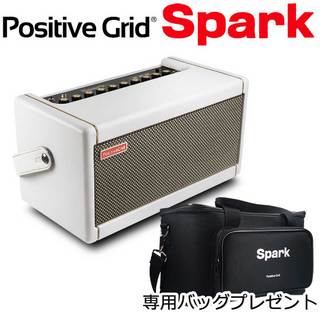 Positive Grid Spark 40 Pearl ギターアンプ ホワイトカラー ベース エレアコ対応スパーク