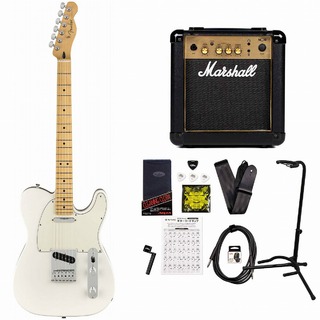 FenderPlayer Series Telecaster Polar White Maple MarshallMG10アンプ付属エレキギター初心者セット【WEBSHOP】