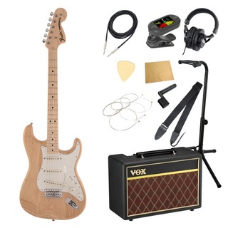 Fenderフェンダー MIJ Traditional 70s Stratocaster MN NAT エレキギター VOXアンプ付き 入門11点 初心者セット