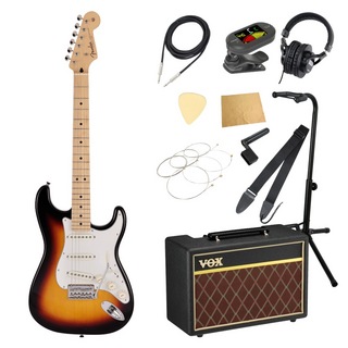 FenderMIJ Junior Collection Stratocaster MN 3TS エレキギター VOXアンプ付き 入門11点 初心者セット