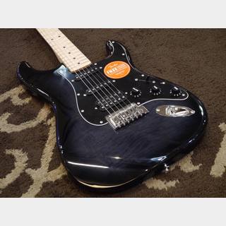 Squier by FenderAffinity Stratocaster FMT HSS Maple Fingerboard Black Pickguard Black Burst
