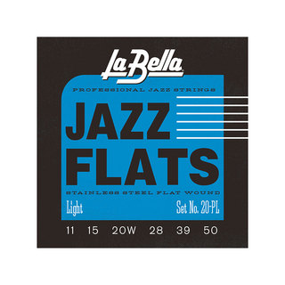La Bella20PL Light 11-50 Flat Wound Series ジャズギター弦