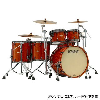 Tama STARCLASSIC Bubinga 5pcs Kit Figured African Cherry Outer