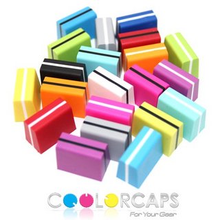 Coolercapsフェーダーノブ／Ｓｉｌｖｅｒ CCS-CF/White Line