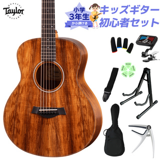 TaylorGS Mini-e KOA 小学生 3年生から弾ける！キッズギター初心者セット エレアコギター