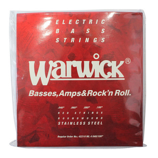 Warwick42210 ML 4 040/100 RED stainless steel 4-string Set ベース弦