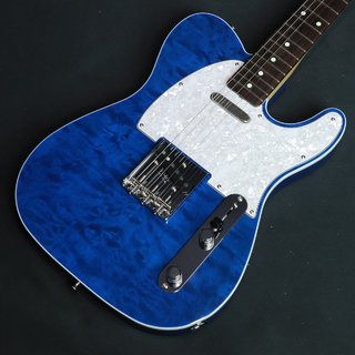 Fender ISHIBASHI FSR MIJ Traditional 60s Custom Telecaster Quilted Maple Top Ash Back Translucent Blue 【横