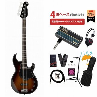 YAMAHABB434 タバコブラウンサンバースト(TBS) BB400 Series Broad Bass VOXヘッドホンアンプ付属エレキベース初