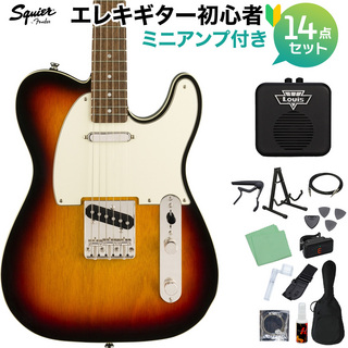 Squier by Fender CV 60S CTM TELE LRL 3TS エレキギター初心者14点セット 【ミニアンプ付き】