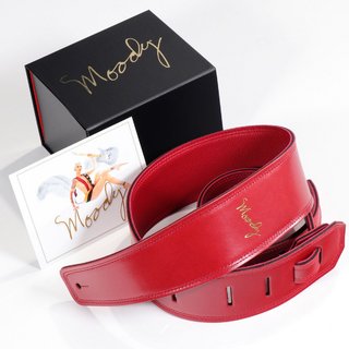 MOODY STRAPSLEATHER & LEATHER SERIES Standard 2.5" RED/RED【渋谷店】